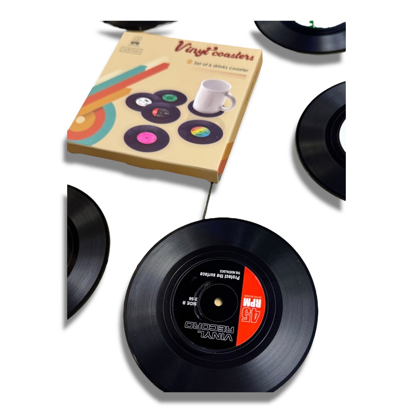 Porta vasos vinilo x6