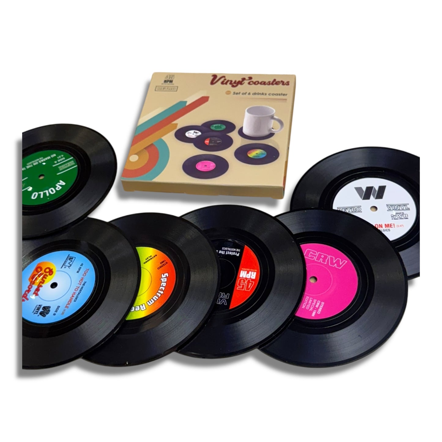 Porta vasos vinilo x6
