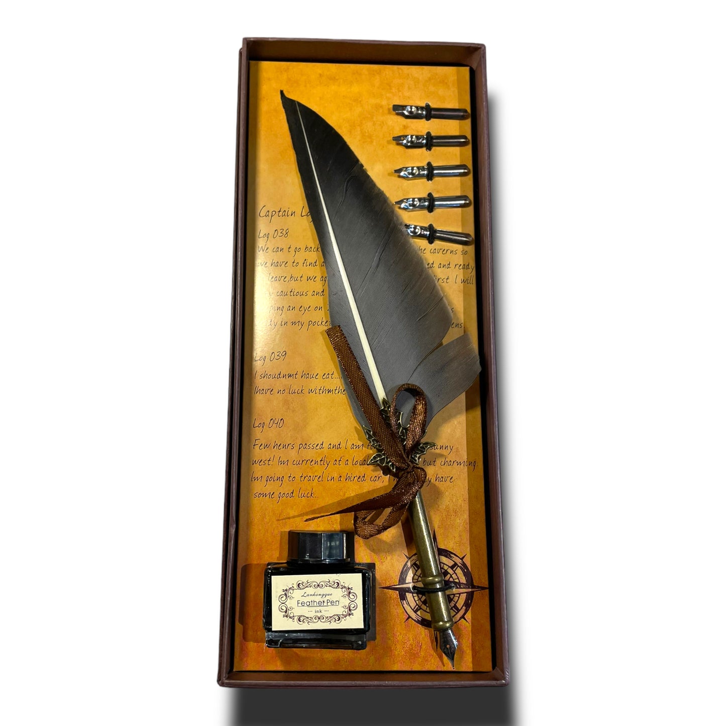 Pluma caligráfica x6