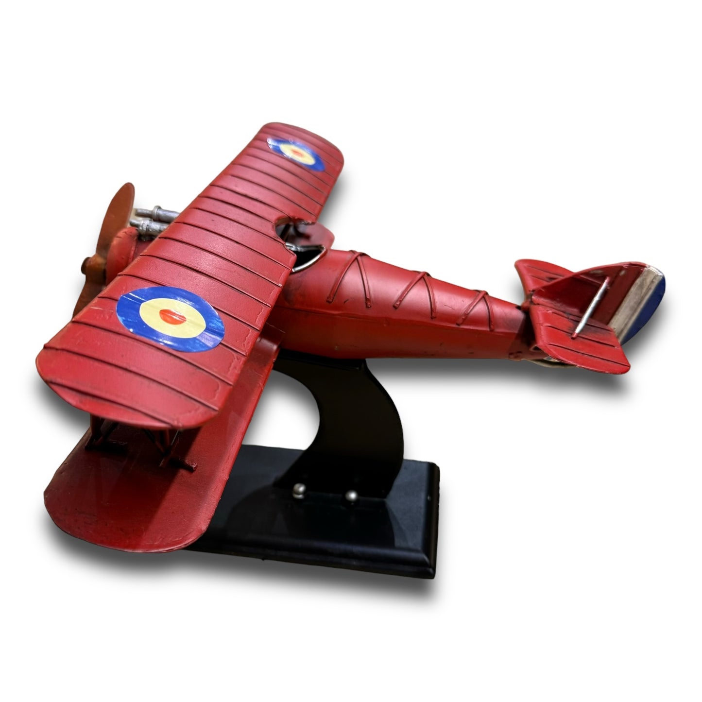 Avión en hojalata decorativo