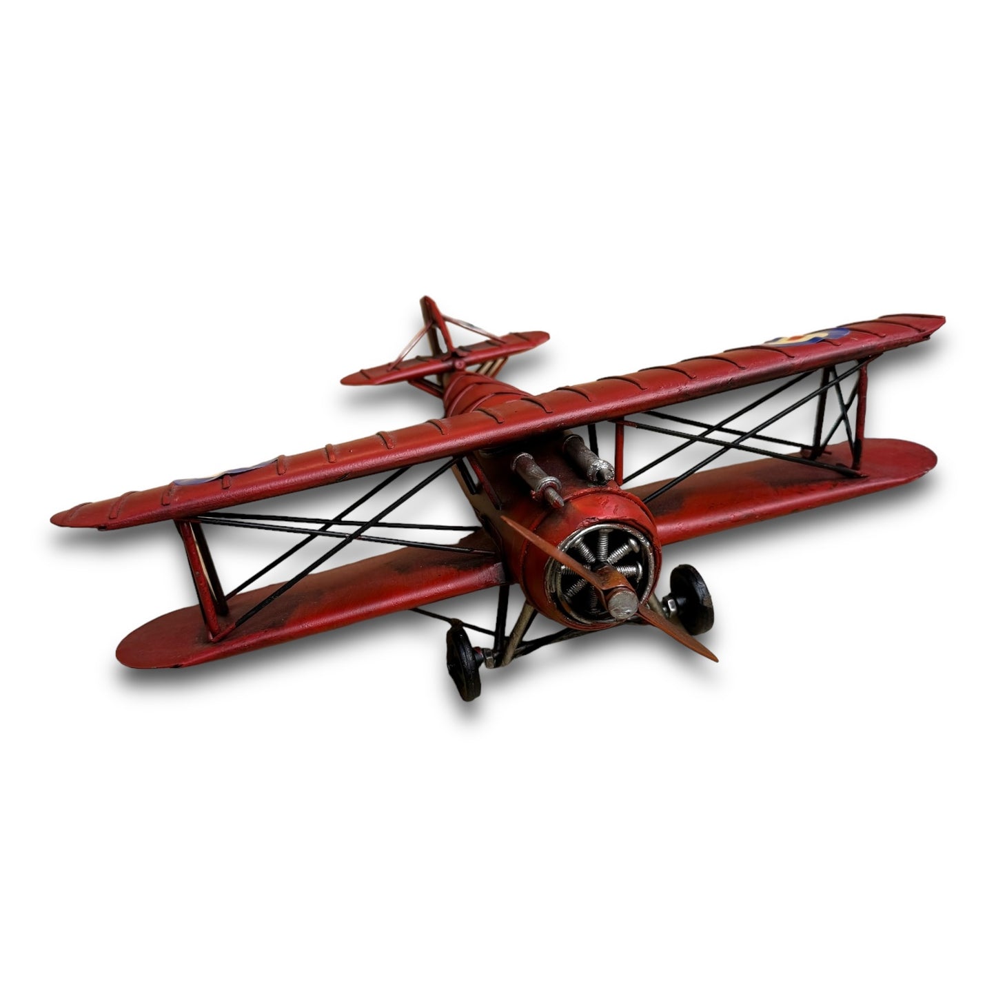 Avión en hojalata decorativo