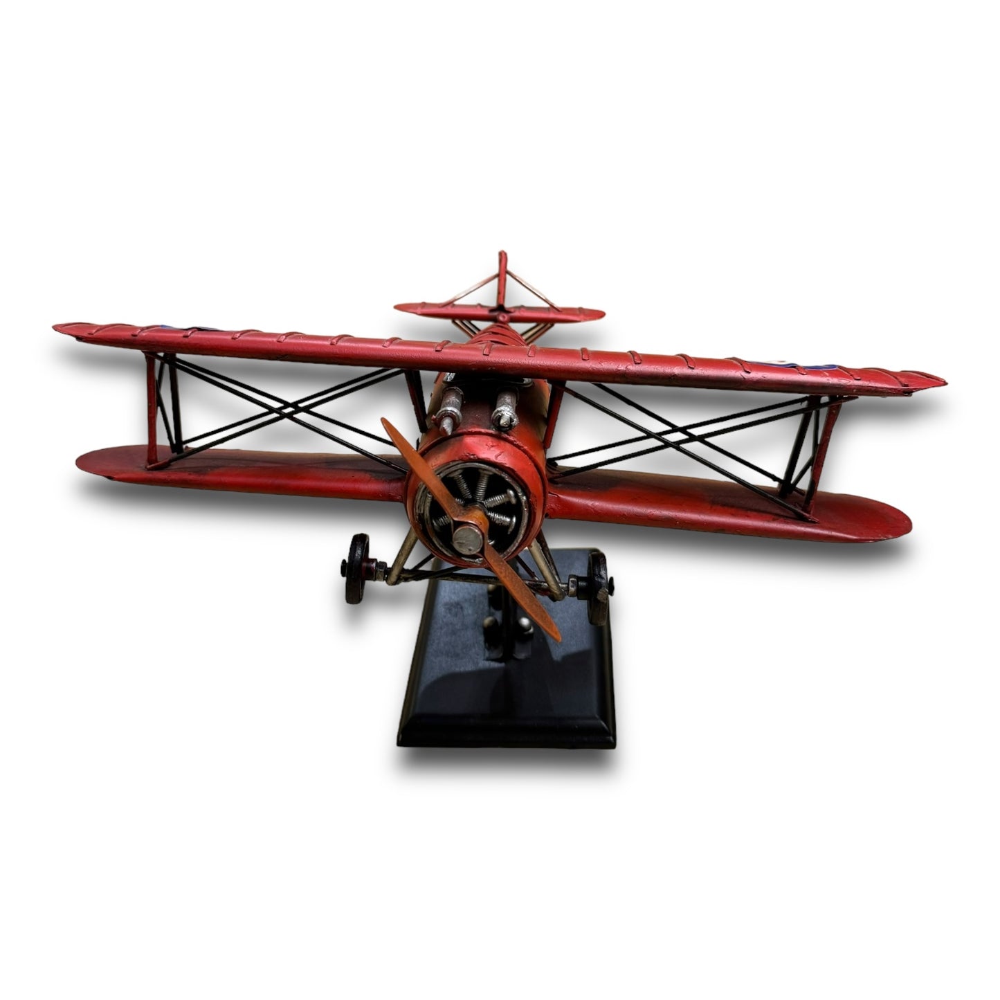 Avión en hojalata decorativo