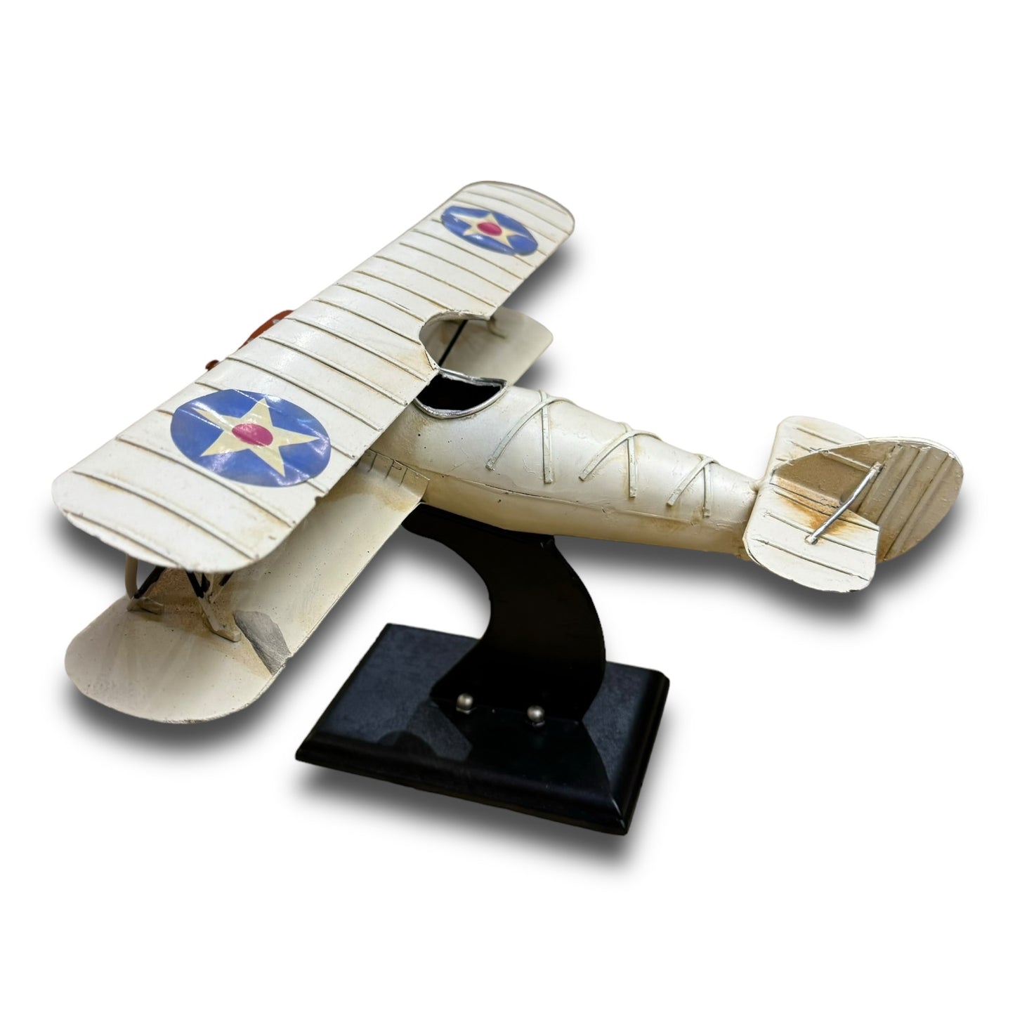 Avión en hojalata decorativo