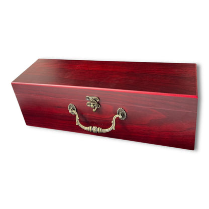 Caja de madera para vino x 4