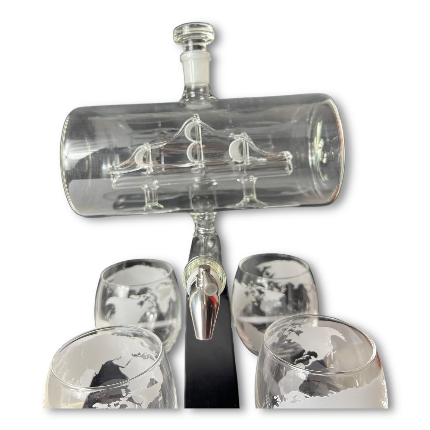 Licorera dispensador barco x 4