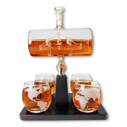 Licorera dispensador barco x 4