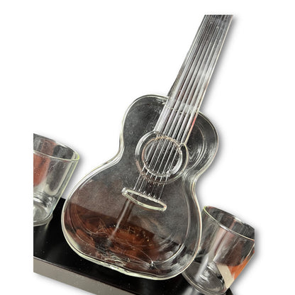 Licorera Guitarra cristal x2