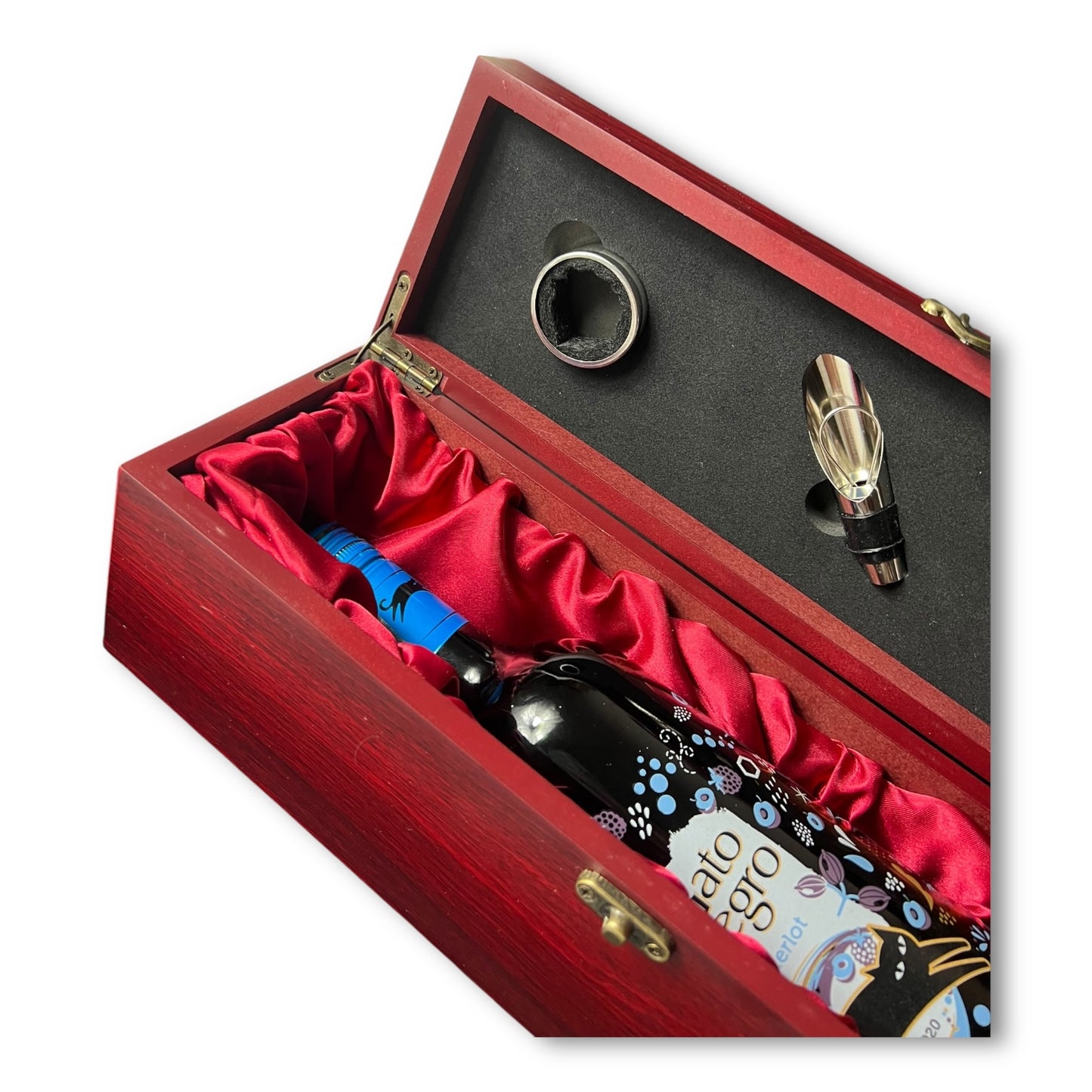 Caja de madera para vino x 3