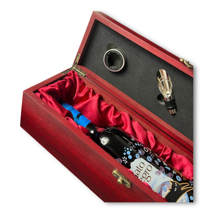 Caja de madera para vino x 3
